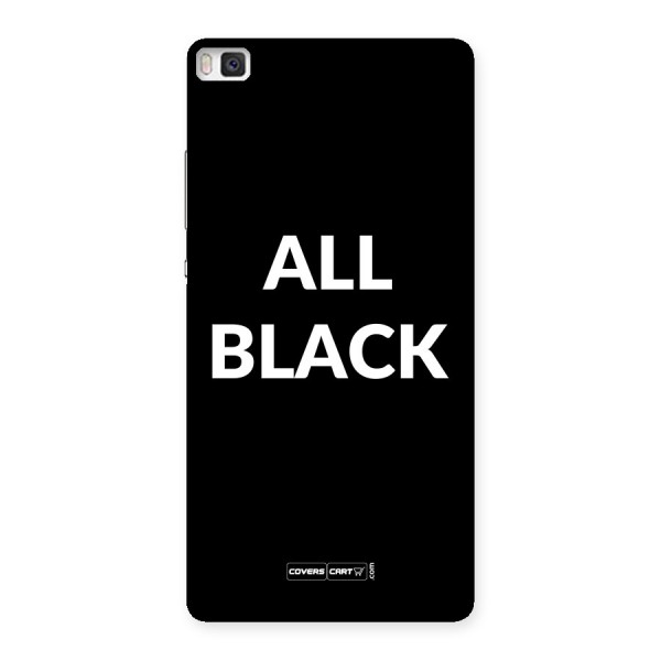 Raftaar All Black Back Case for Huawei P8