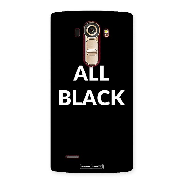 Raftaar All Black Back Case for LG G4