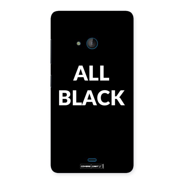 Raftaar All Black Back Case for Lumia 540