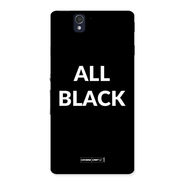 Raftaar All Black Back Case for Sony Xperia Z