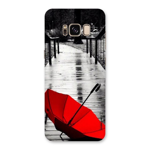 Rainy Red Umbrella Back Case for Galaxy S8