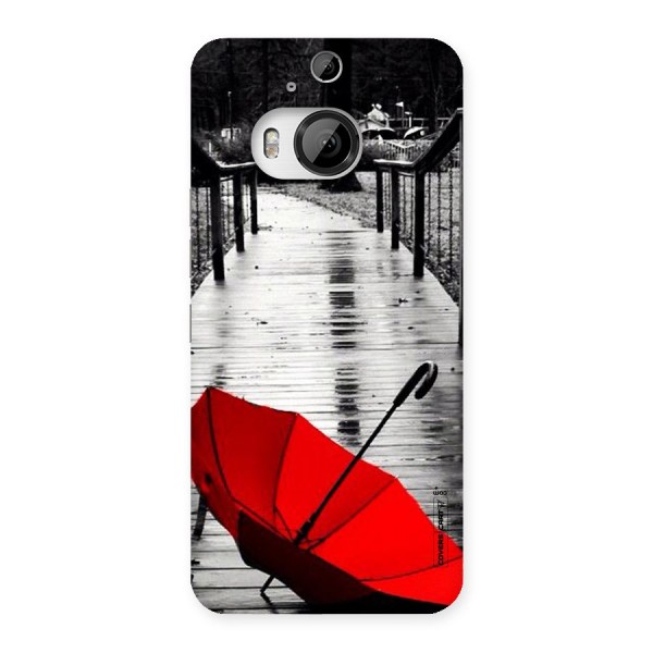 Rainy Red Umbrella Back Case for HTC One M9 Plus