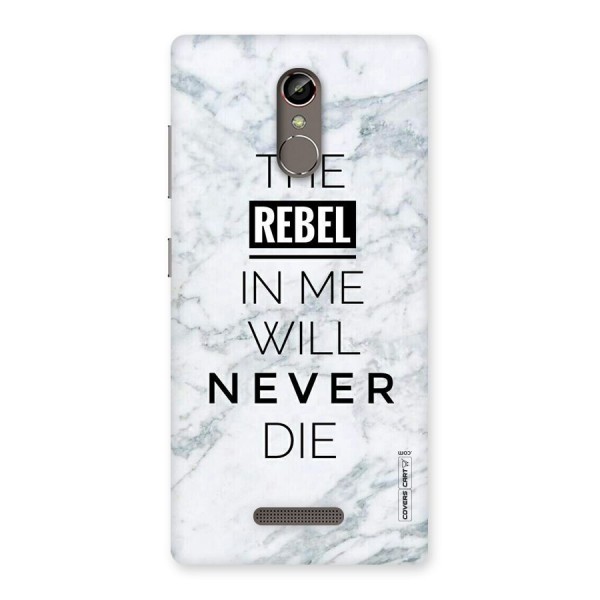 Rebel Will Not Die Back Case for Gionee S6s