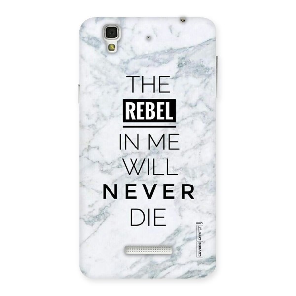 Rebel Will Not Die Back Case for YU Yureka Plus
