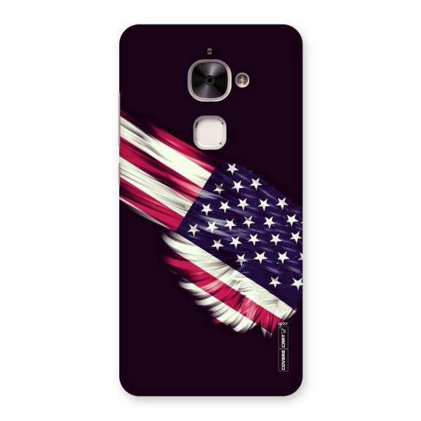 Red And White Stripes Stars Back Case for Le 2