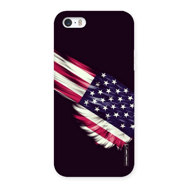 Red And White Stripes Stars Back Case for iPhone SE