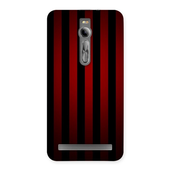 Red Black Stripes Back Case for Asus Zenfone 2