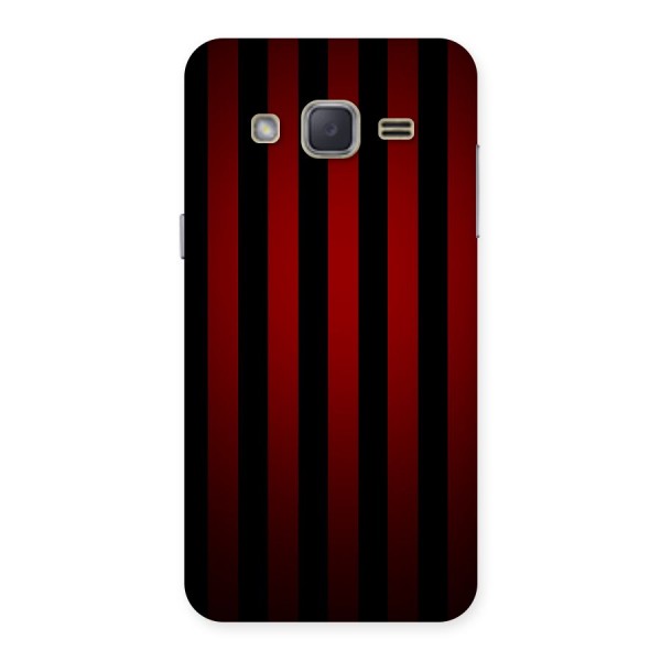 Red Black Stripes Back Case for Galaxy J2