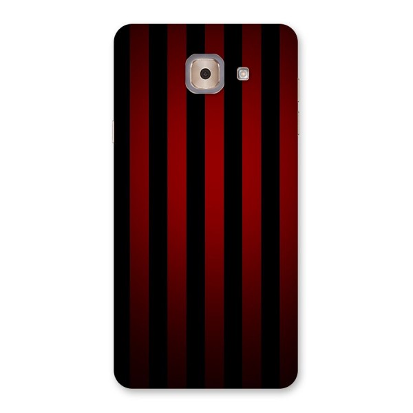 Red Black Stripes Back Case for Galaxy J7 Max