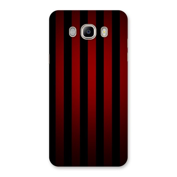 Red Black Stripes Back Case for Galaxy On8