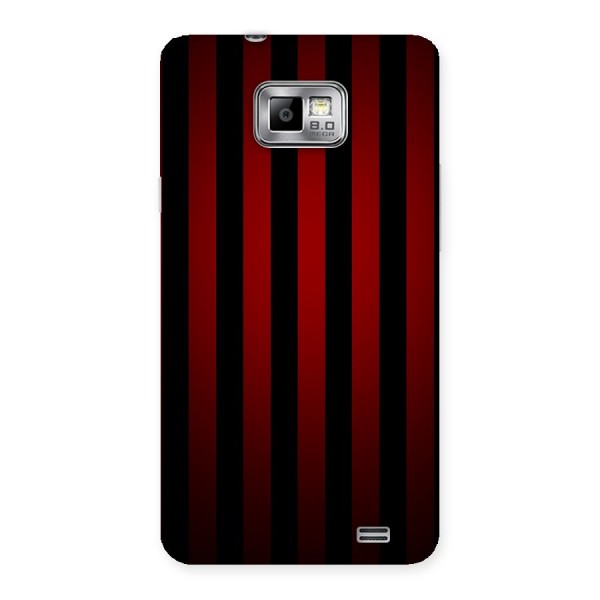 Red Black Stripes Back Case for Galaxy S2