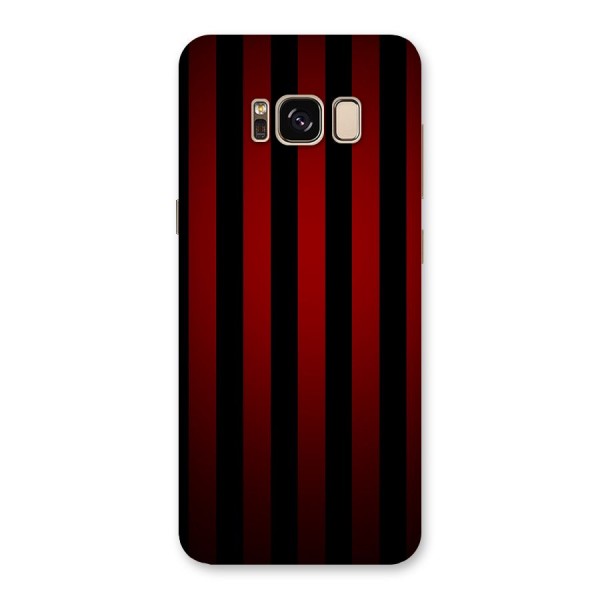 Red Black Stripes Back Case for Galaxy S8