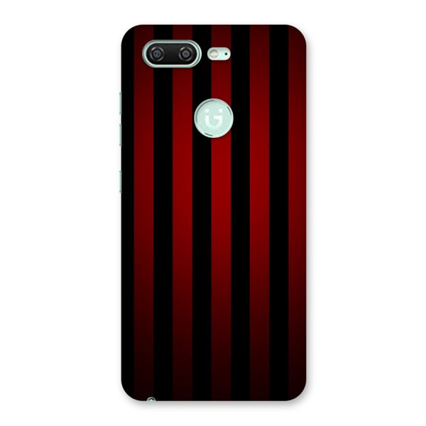 Red Black Stripes Back Case for Gionee S10