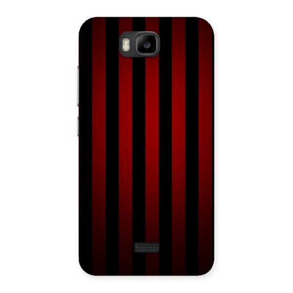 Red Black Stripes Back Case for Honor Bee