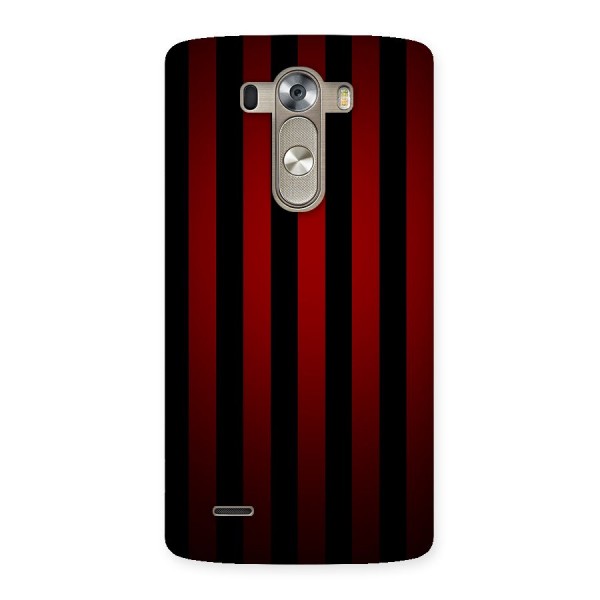 Red Black Stripes Back Case for LG G3