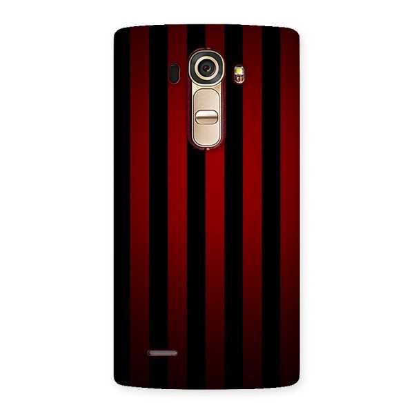 Red Black Stripes Back Case for LG G4