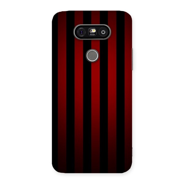 Red Black Stripes Back Case for LG G5