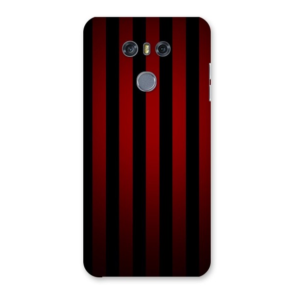 Red Black Stripes Back Case for LG G6