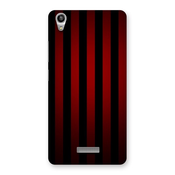 Red Black Stripes Back Case for Lava-Pixel-V1
