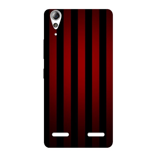 Red Black Stripes Back Case for Lenovo A6000 Plus