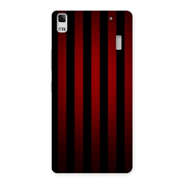 Red Black Stripes Back Case for Lenovo K3 Note