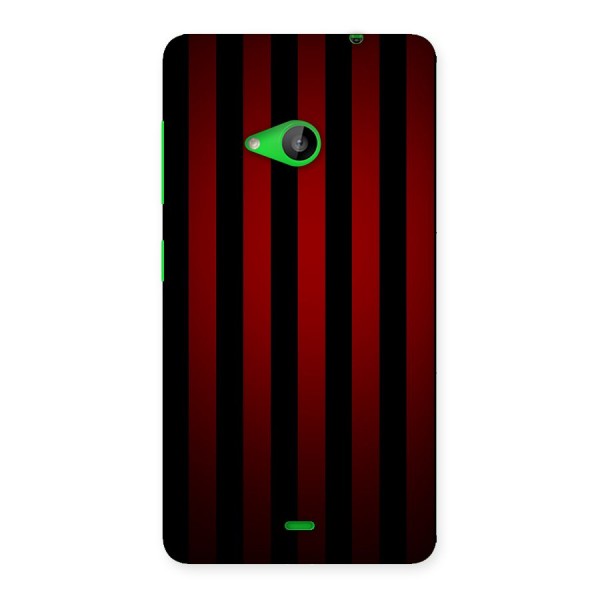 Red Black Stripes Back Case for Lumia 535