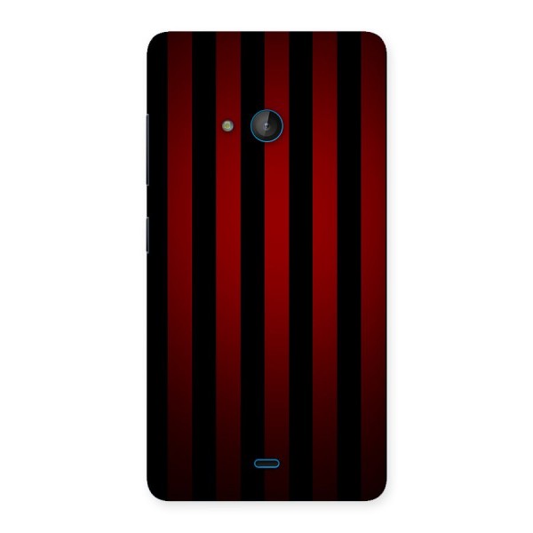 Red Black Stripes Back Case for Lumia 540