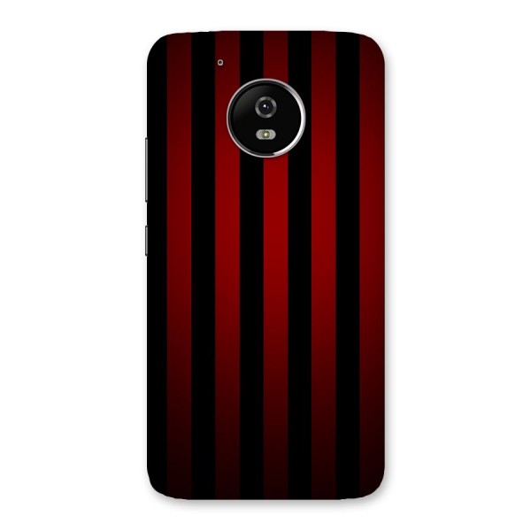 Red Black Stripes Back Case for Moto G5