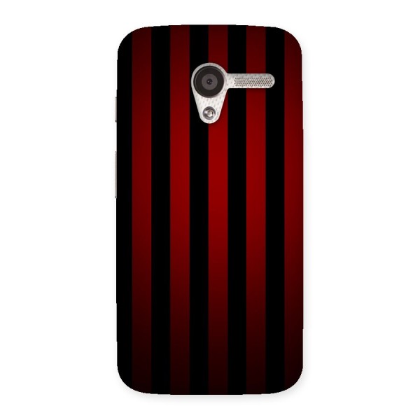 Red Black Stripes Back Case for Moto X