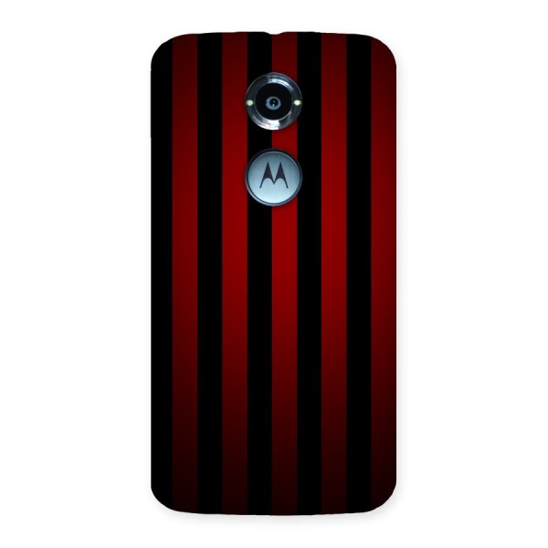 Red Black Stripes Back Case for Moto X 2nd Gen