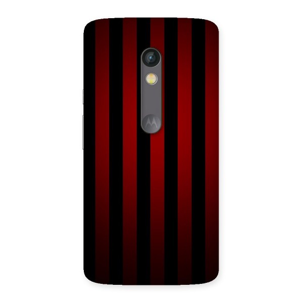 Red Black Stripes Back Case for Moto X Play