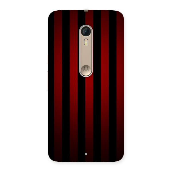 Red Black Stripes Back Case for Motorola Moto X Style