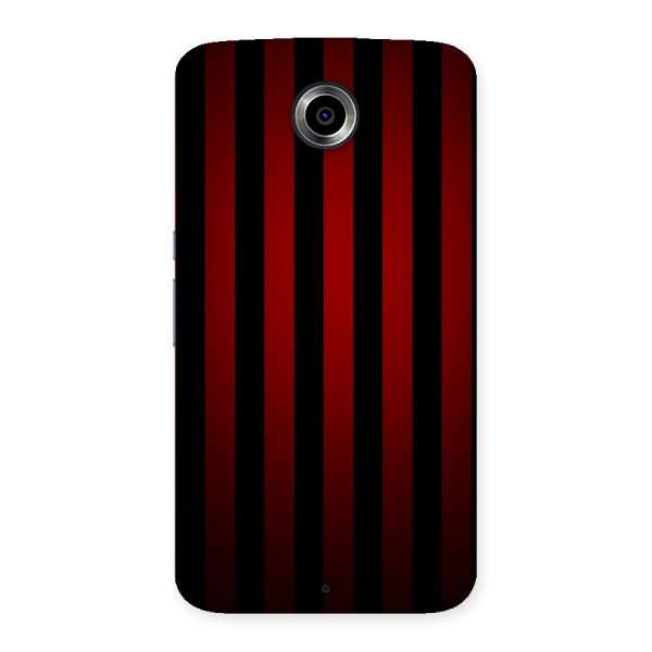 Red Black Stripes Back Case for Nexsus 6