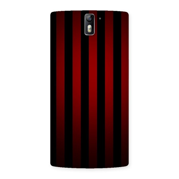 Red Black Stripes Back Case for One Plus One