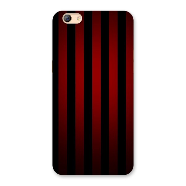 Red Black Stripes Back Case for Oppo F3 Plus