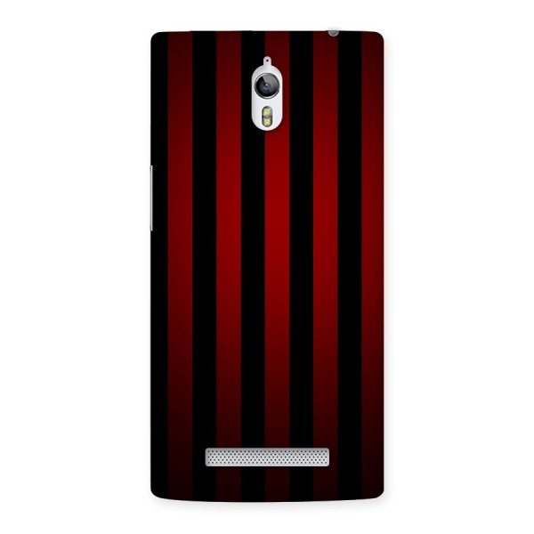 Red Black Stripes Back Case for Oppo Find 7