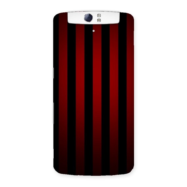 Red Black Stripes Back Case for Oppo N1