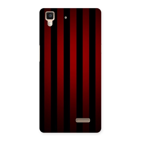 Red Black Stripes Back Case for Oppo R7