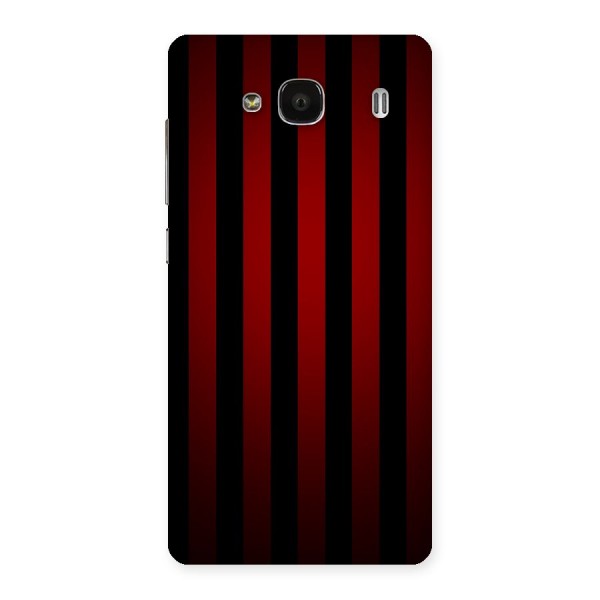 Red Black Stripes Back Case for Redmi 2 Prime