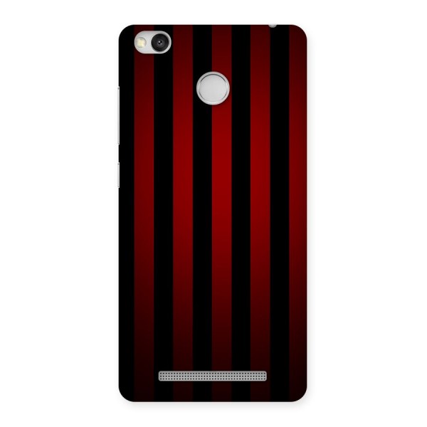 Red Black Stripes Back Case for Redmi 3S Prime