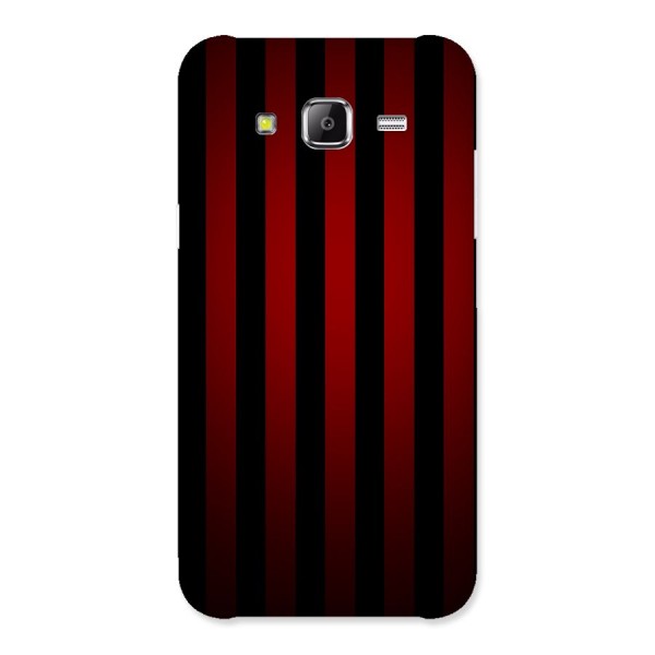 Red Black Stripes Back Case for Samsung Galaxy J2 Prime