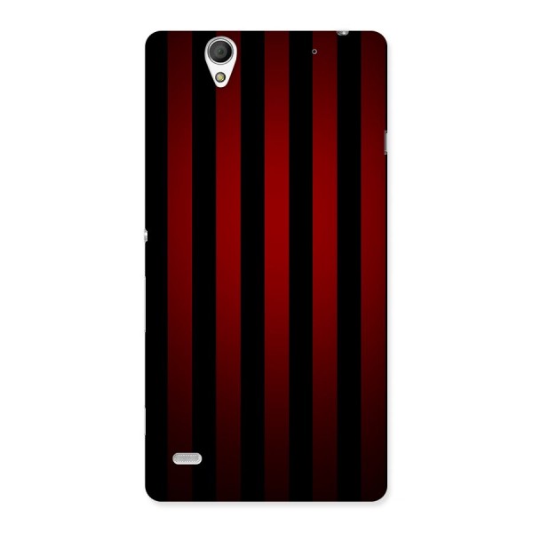 Red Black Stripes Back Case for Sony Xperia C4