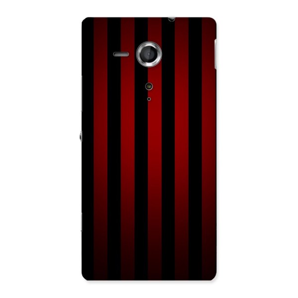 Red Black Stripes Back Case for Sony Xperia SP