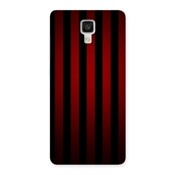 Red Black Stripes Back Case for Xiaomi Mi 4