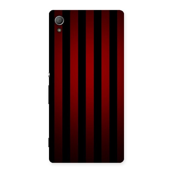 Red Black Stripes Back Case for Xperia Z4
