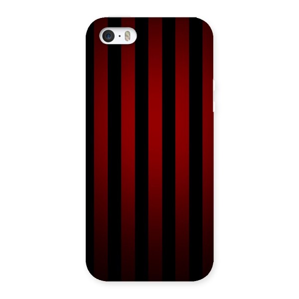 Red Black Stripes Back Case for iPhone SE