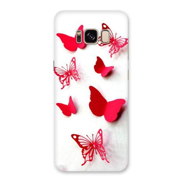 Red Butterflies Back Case for Galaxy S8