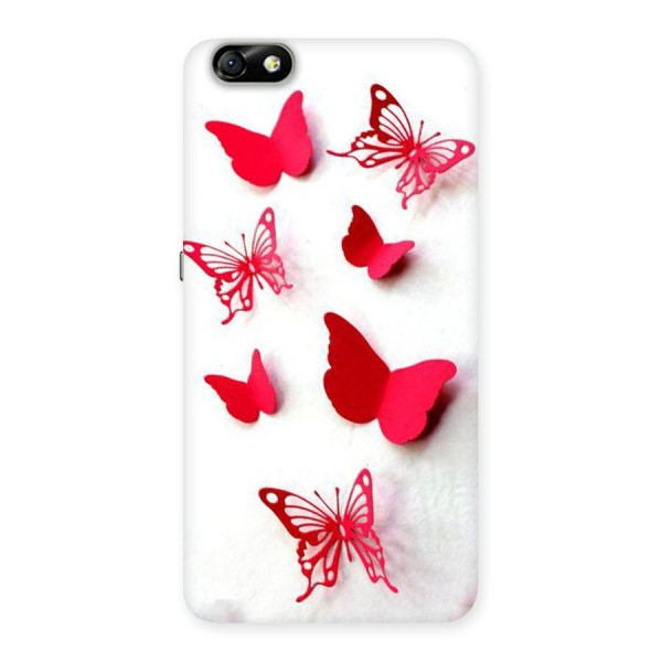 Red Butterflies Back Case for Honor 4X