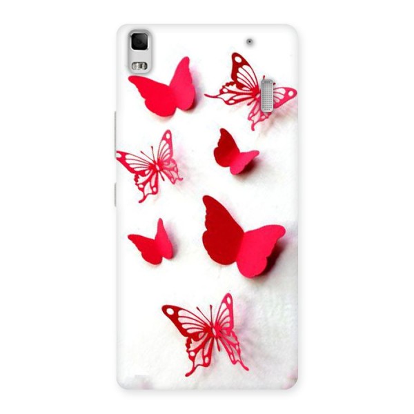 Red Butterflies Back Case for Lenovo K3 Note