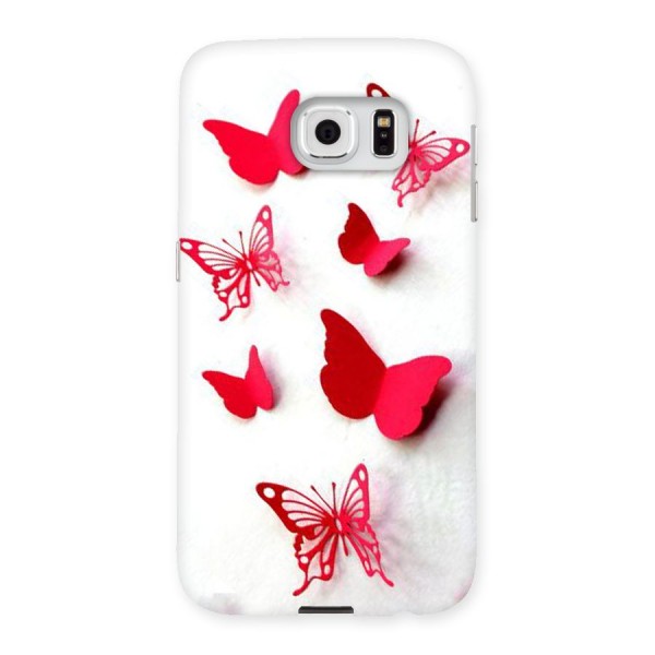 Red Butterflies Back Case for Samsung Galaxy S6